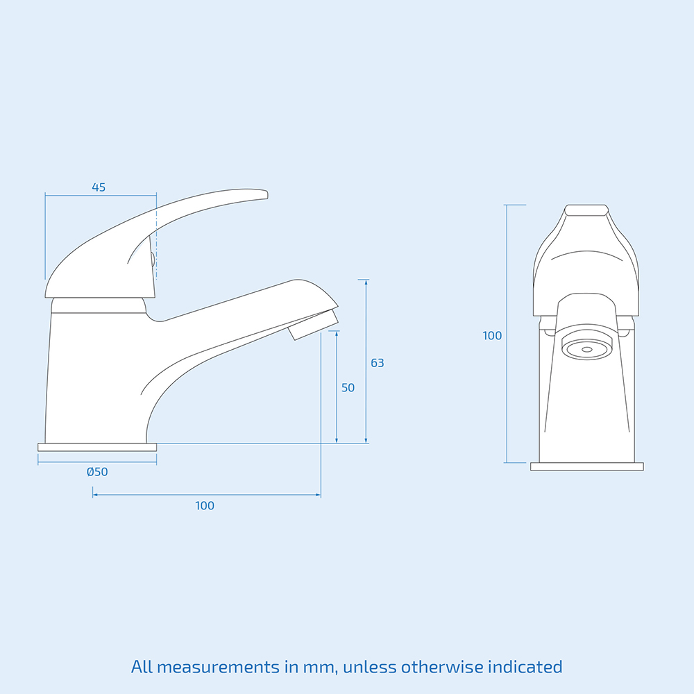 Nes Home Elford Chrome Bath Shower Mixer and Basin Mono Mixer Tap with Waste Image 6