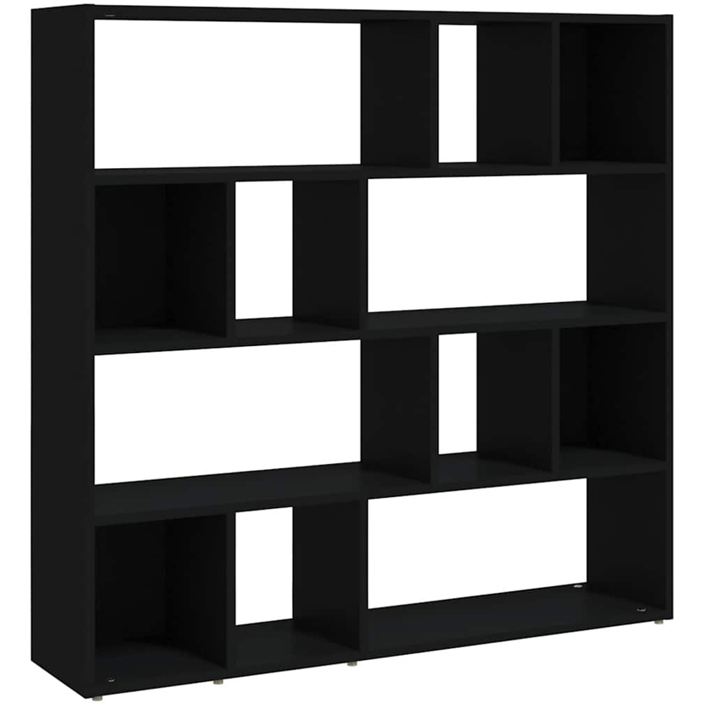 vidaXL 12 Shelf Black Bookcase Image 2