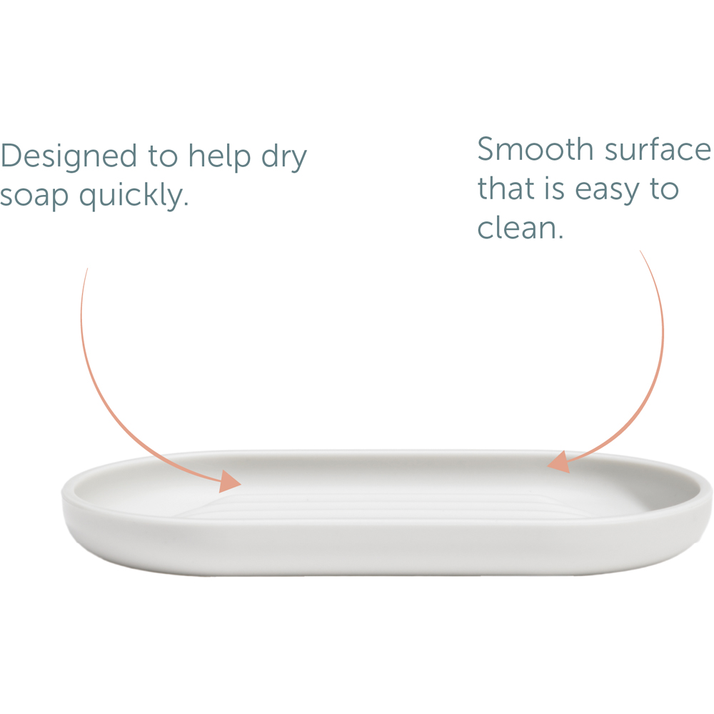 ReBorn Stone Effect Recycled Plastic Soap Dish Twin Pack Image 8
