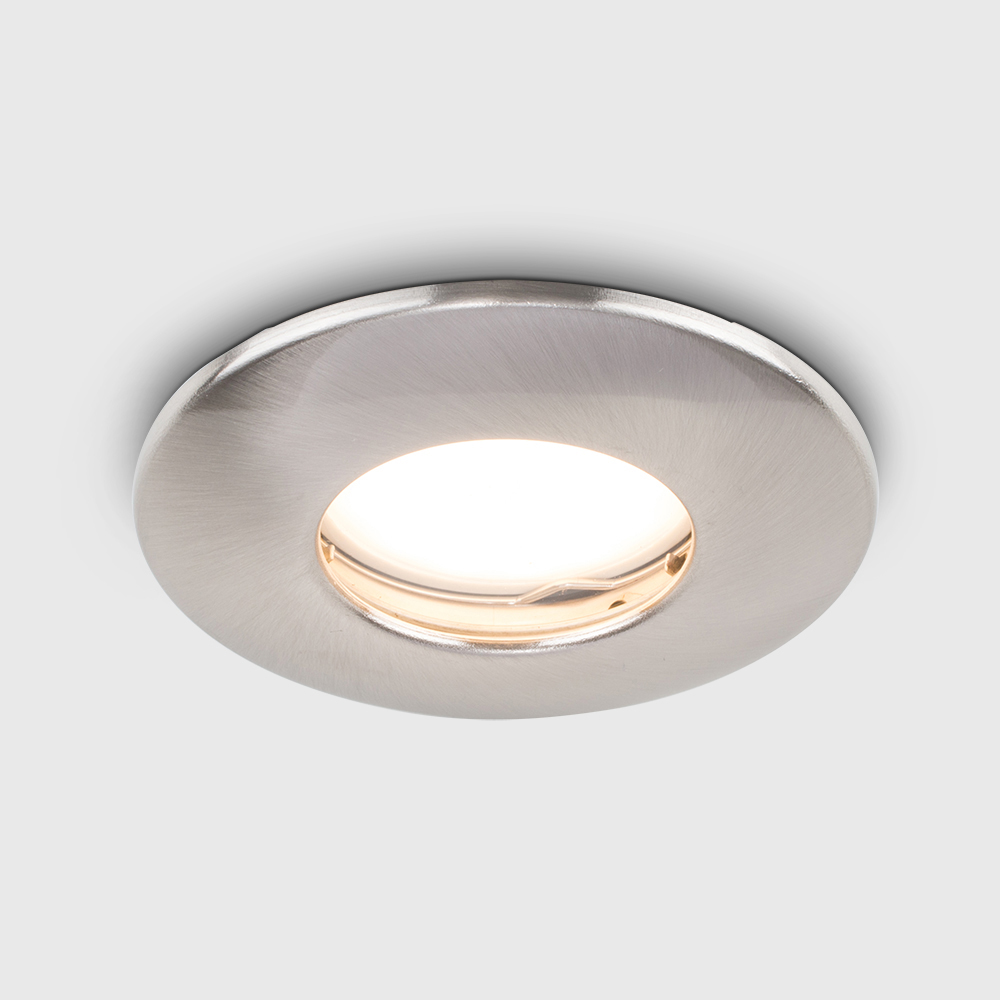 ValueLights Brushed Chrome IP65 Cool White LED Ceiling Downlight 10 Pack Image 4