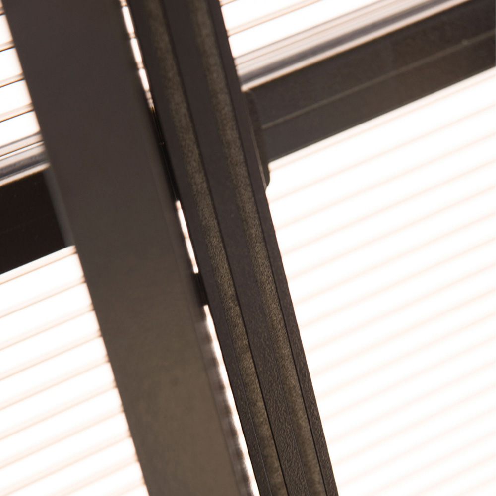 Outsunny 3.6 x 3m Brown Aluminium Frame Gazebo Image 3