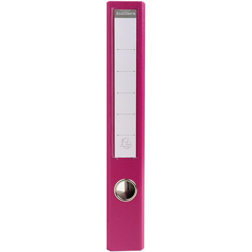 Exacompta PremTouch A4 Fuchsia PVC Lever Arch File 10 Pack Image 4