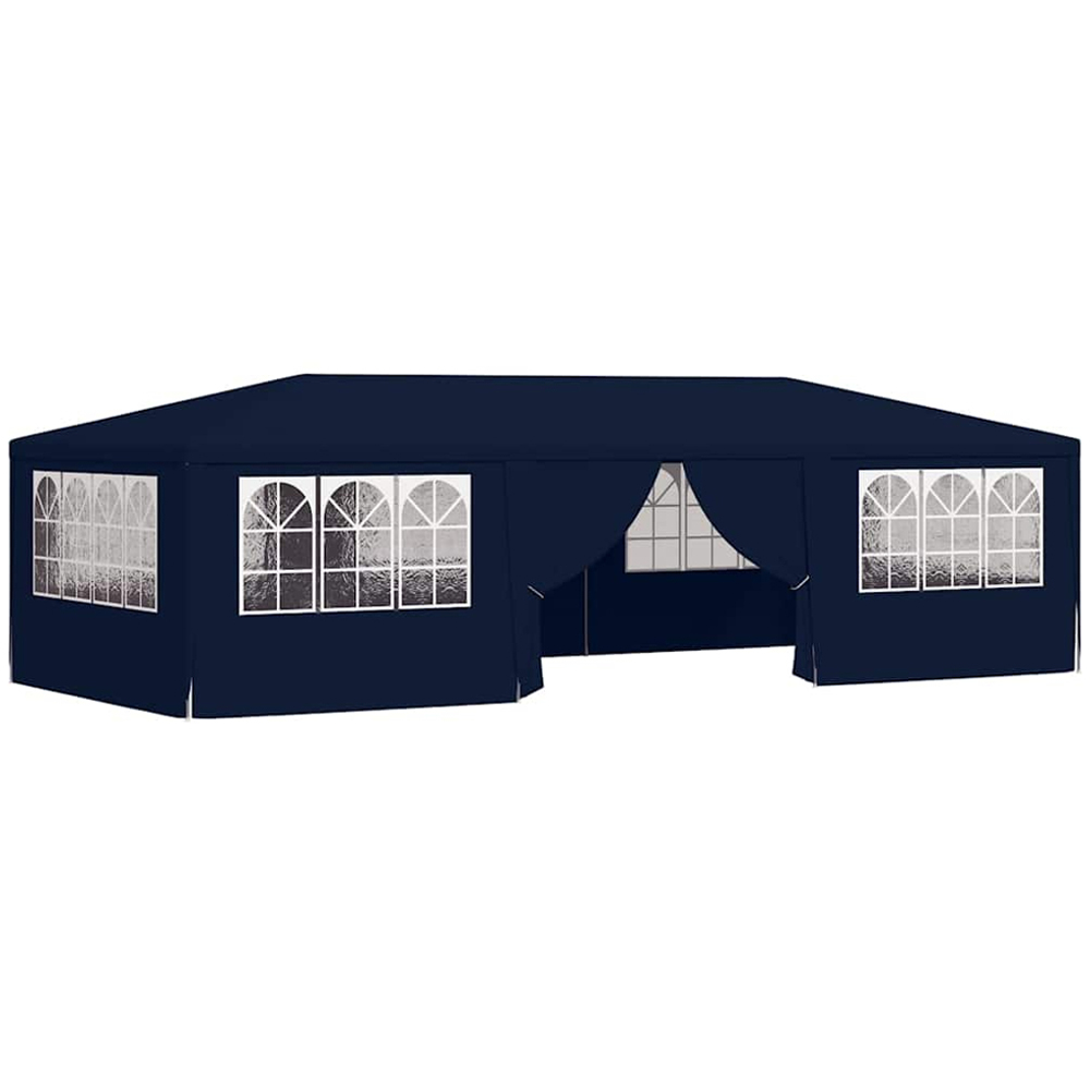vidaXL 4 x 9m Blue Party Tent with Sidewalls Image 2