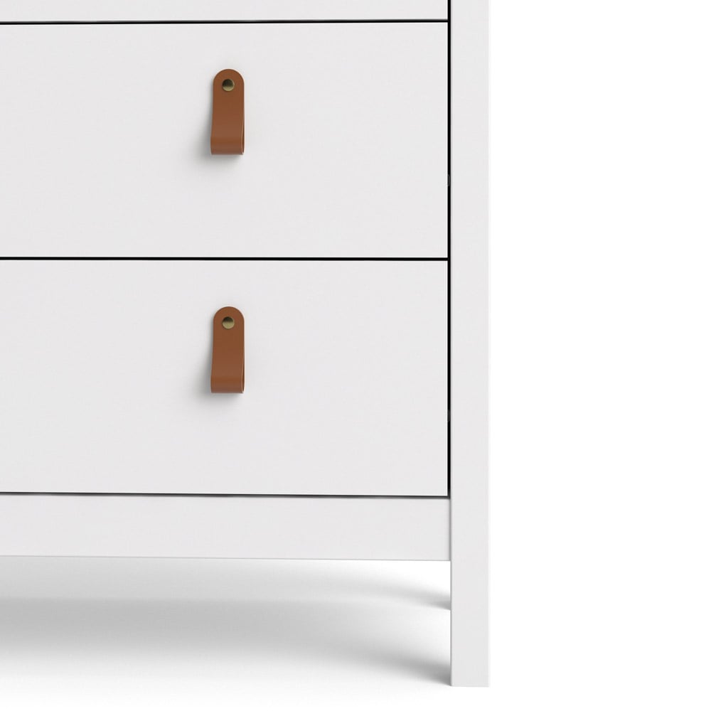 Florence Barcelona 2 Door 3 Drawer White Display Cabinet Image 5