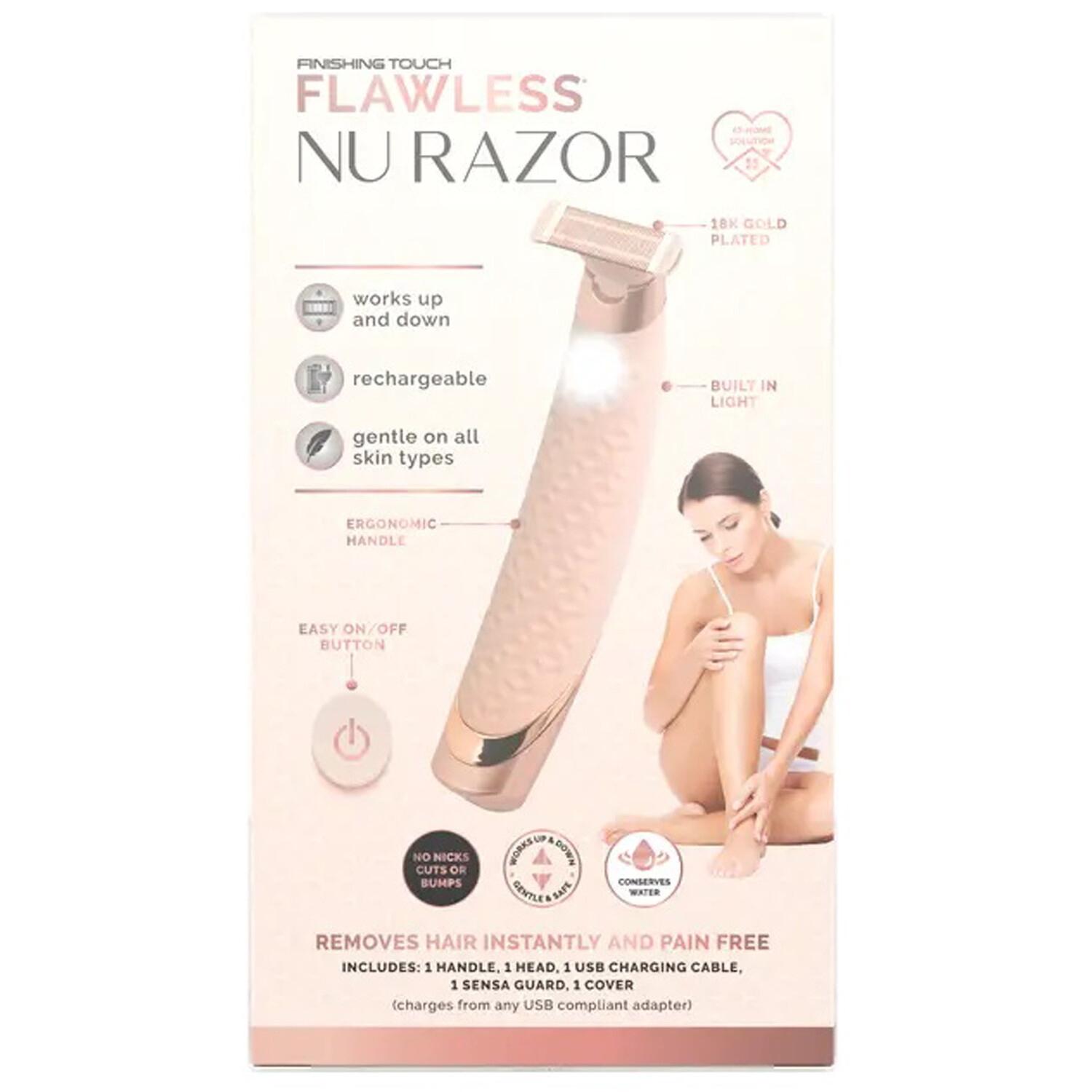 Flawless Nu Razor - Cream and Gold Image 3