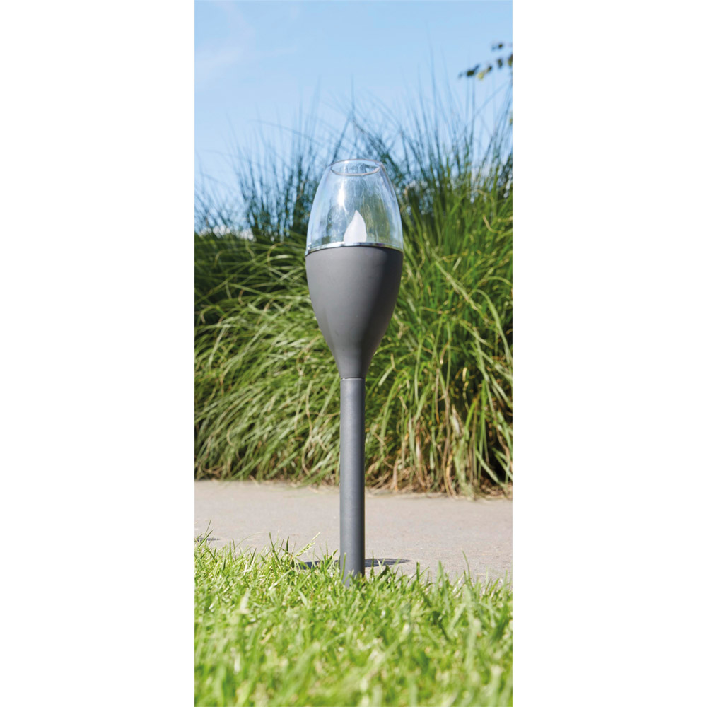 Luxform Jive Mini Flame LED Garden Solar Spike Light Image 4