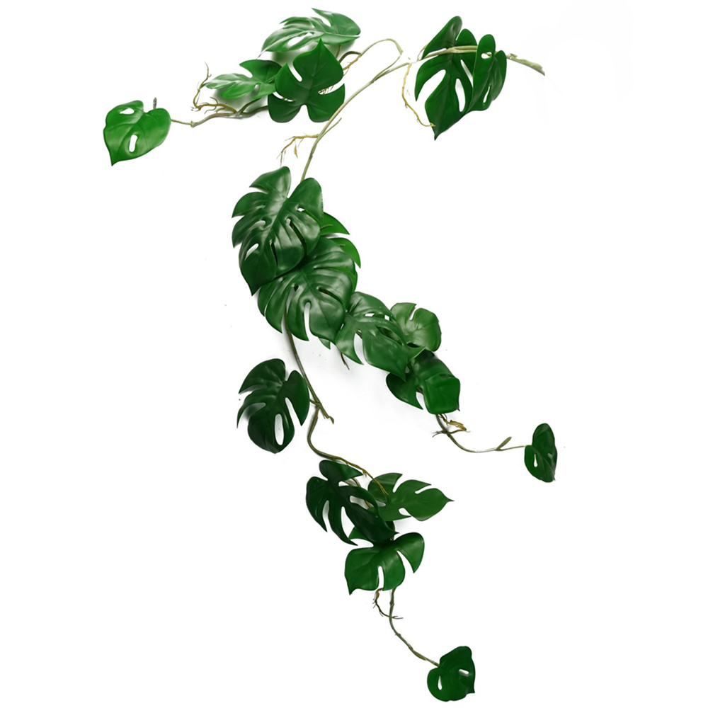 Leaf Trailing Monstera Hanging Artificial Plant 3ft Image 1
