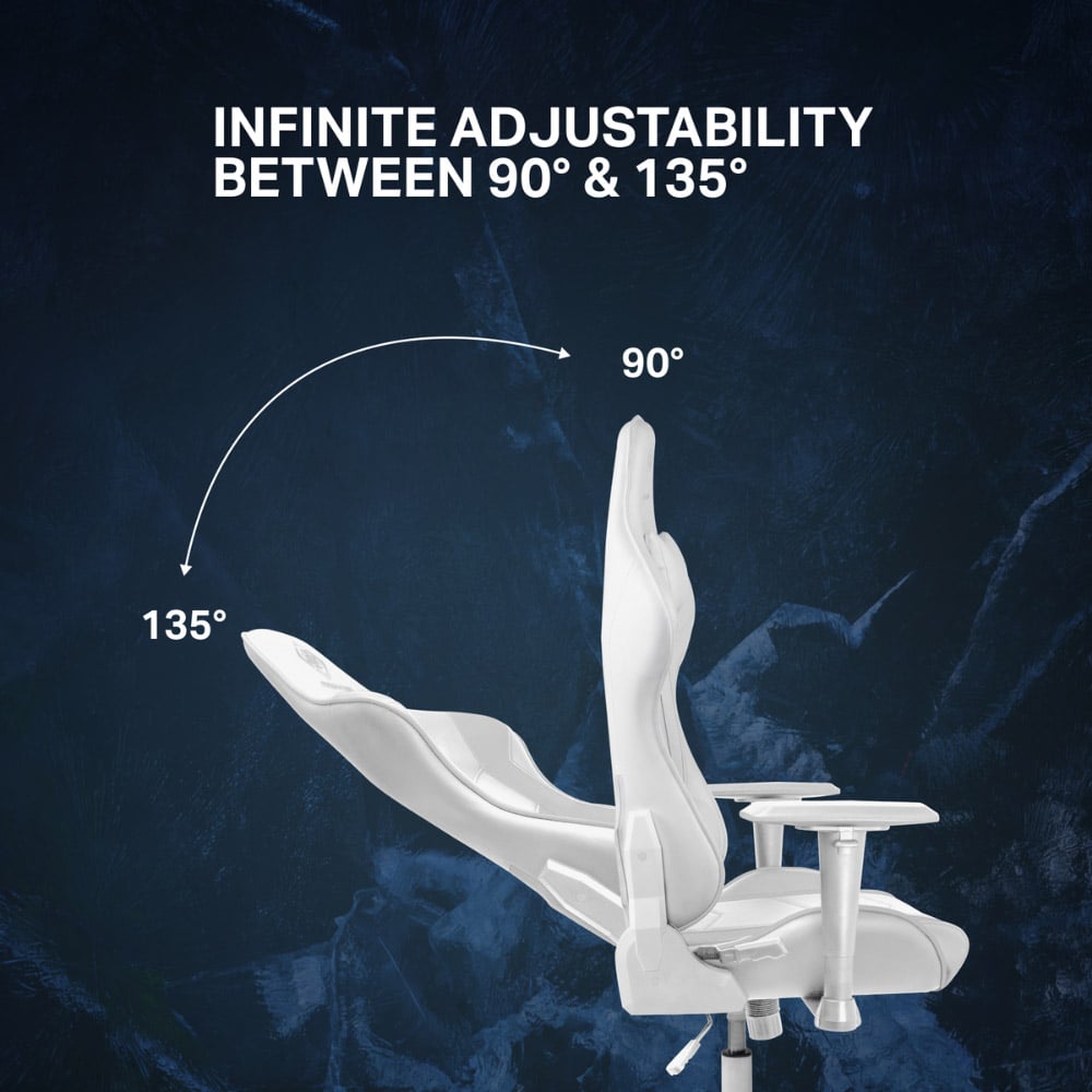 Deltaco White Leather Gaming chair Image 8