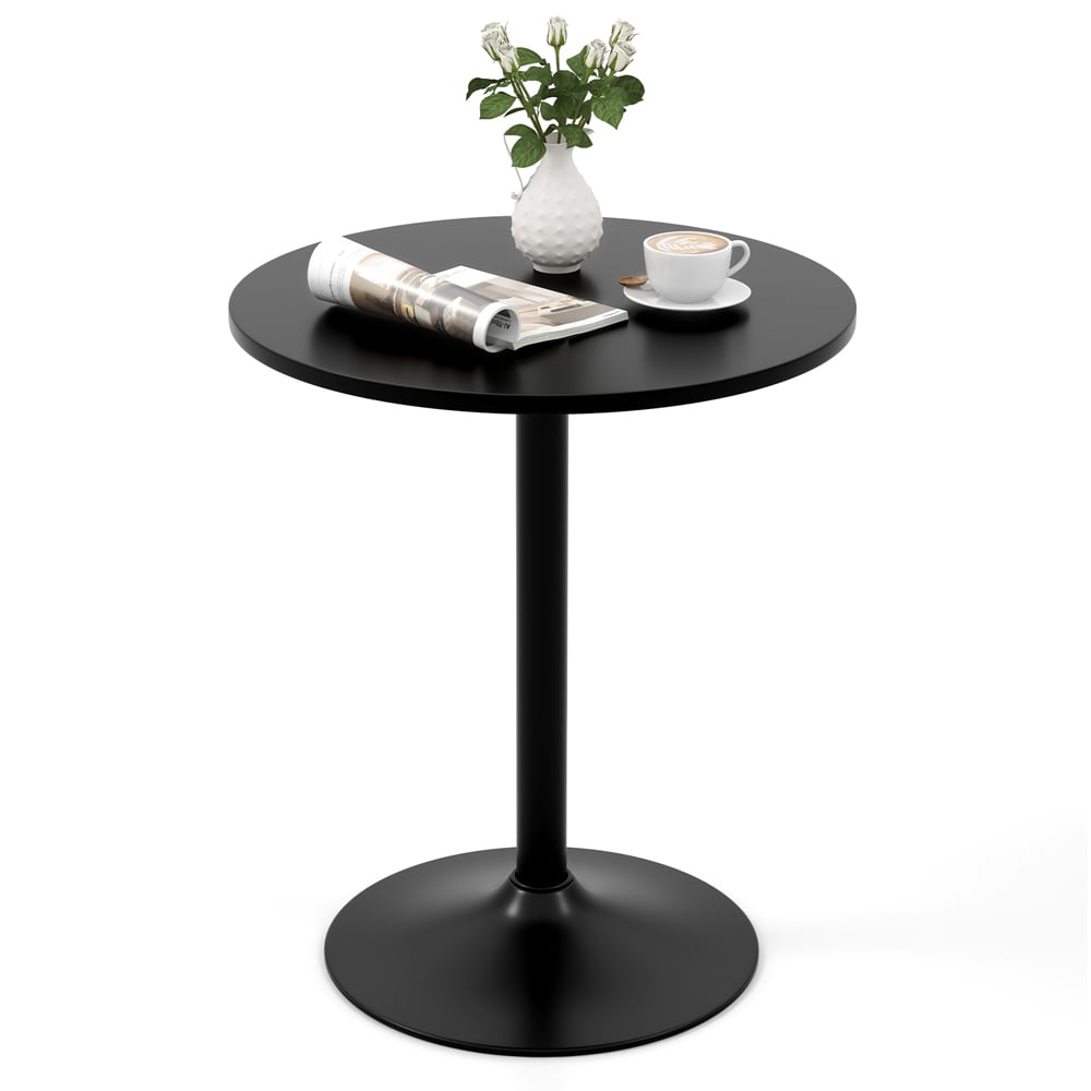 Costway 2 Seater Round Dining Table Black Image 3