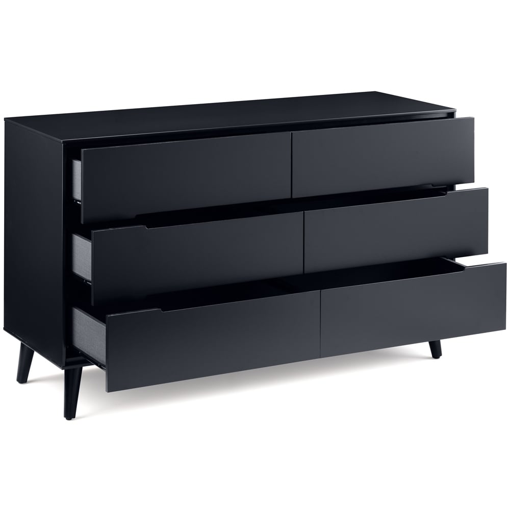 Julian Bowen Alicia 6 Drawer Matt Anthracite Chest of Drawers Image 4