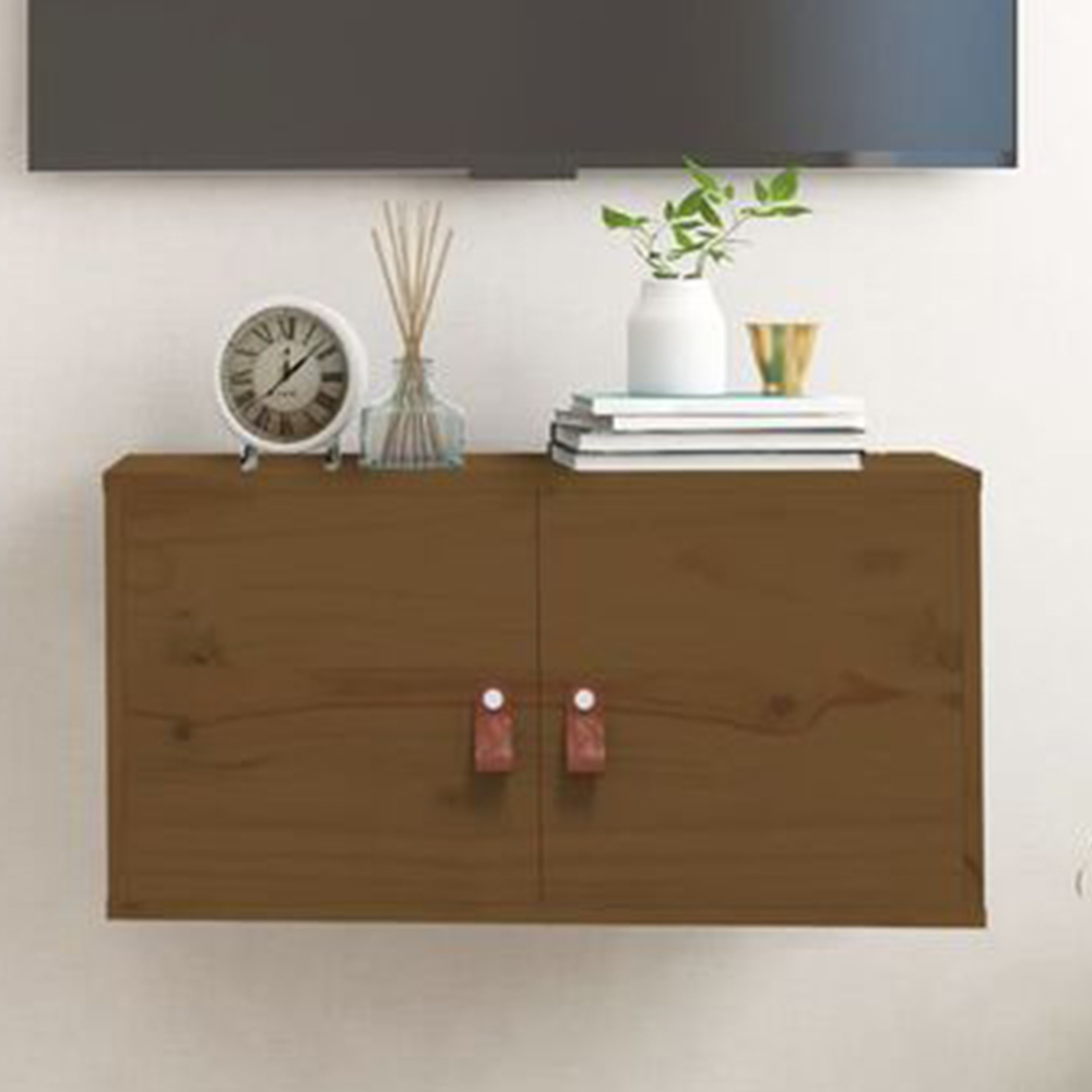 vidaXL 2 Door Brown Wall Cabinet Image 1