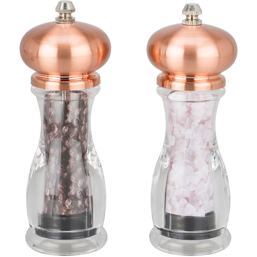 Knightsbridge Copper Salt And Pepper Mill Set Image 1