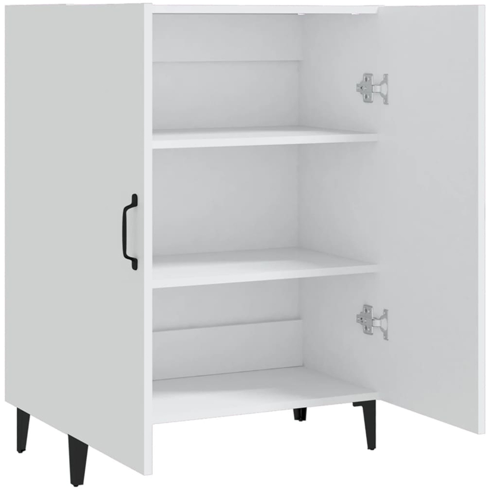 vidaXL 2 Door White Sideboard Image 4