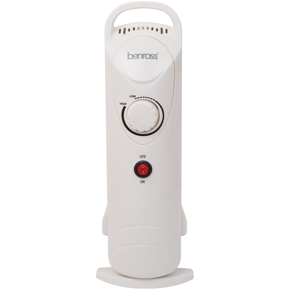 Benross 5 Fin White Mini Oil Filled Radiator 500W Image 4