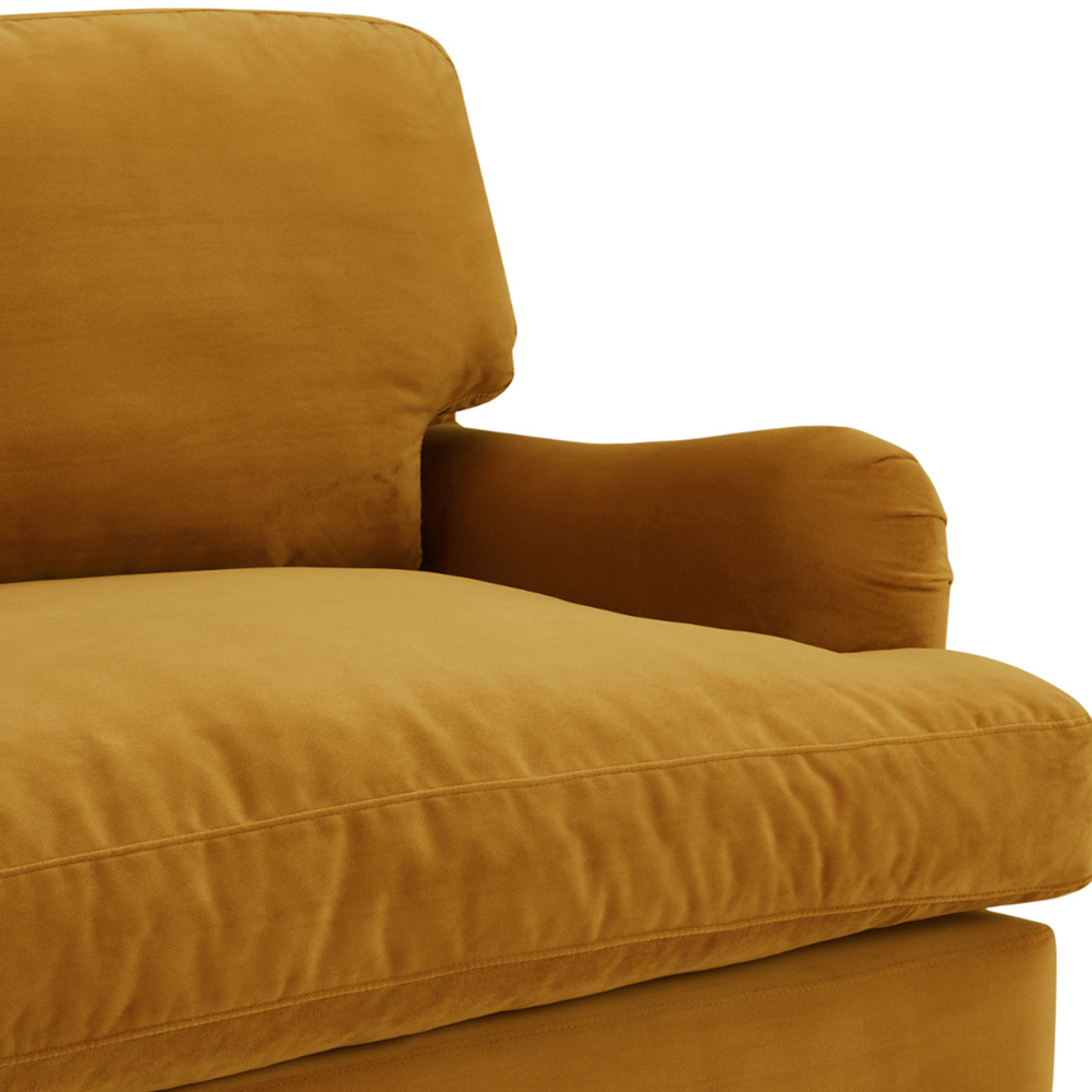 Home Detail Oxford 3 Seater Mustard Gold Velvet Sofa Image 7
