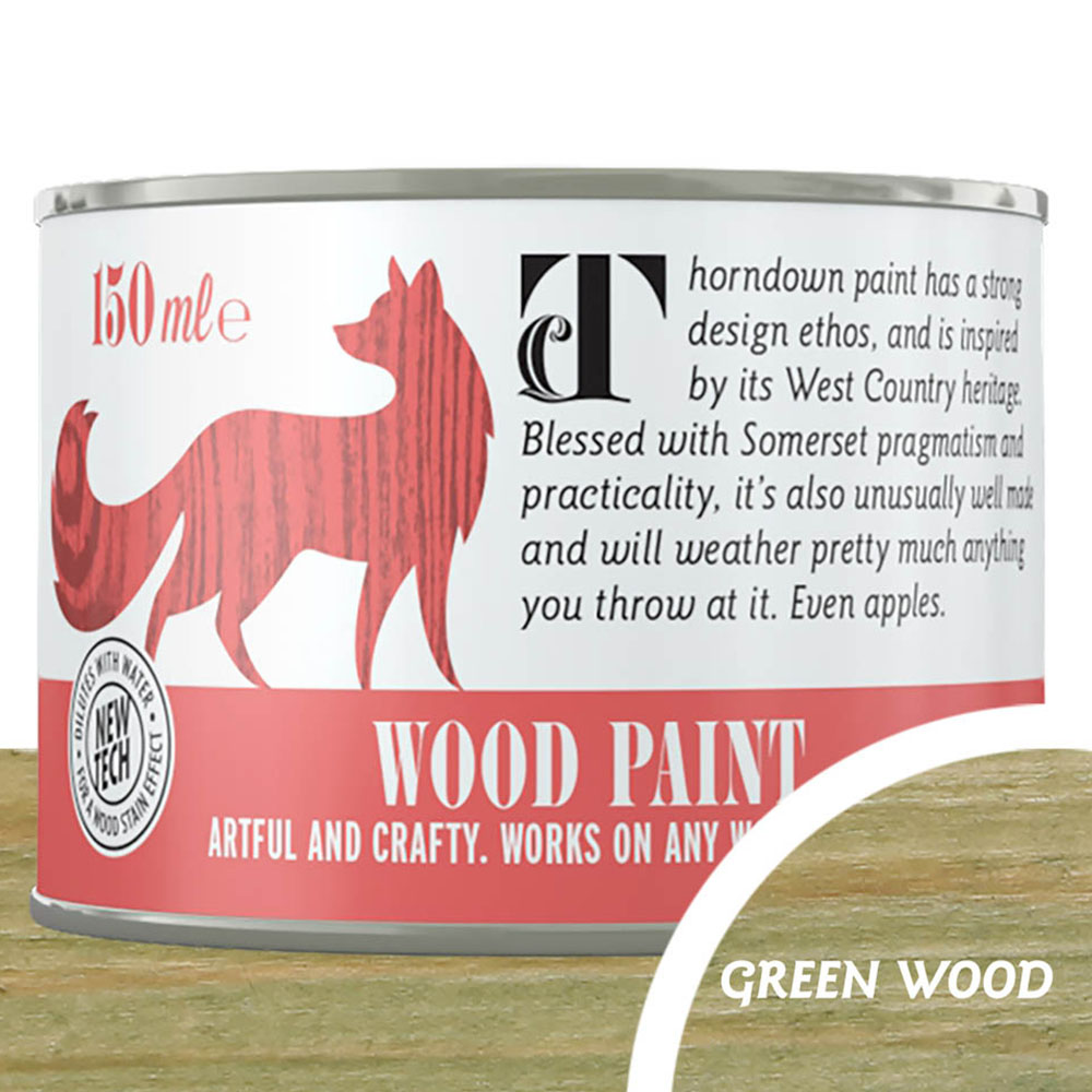 Thorndown Green Wood Satin Wood Paint 150ml Image 3