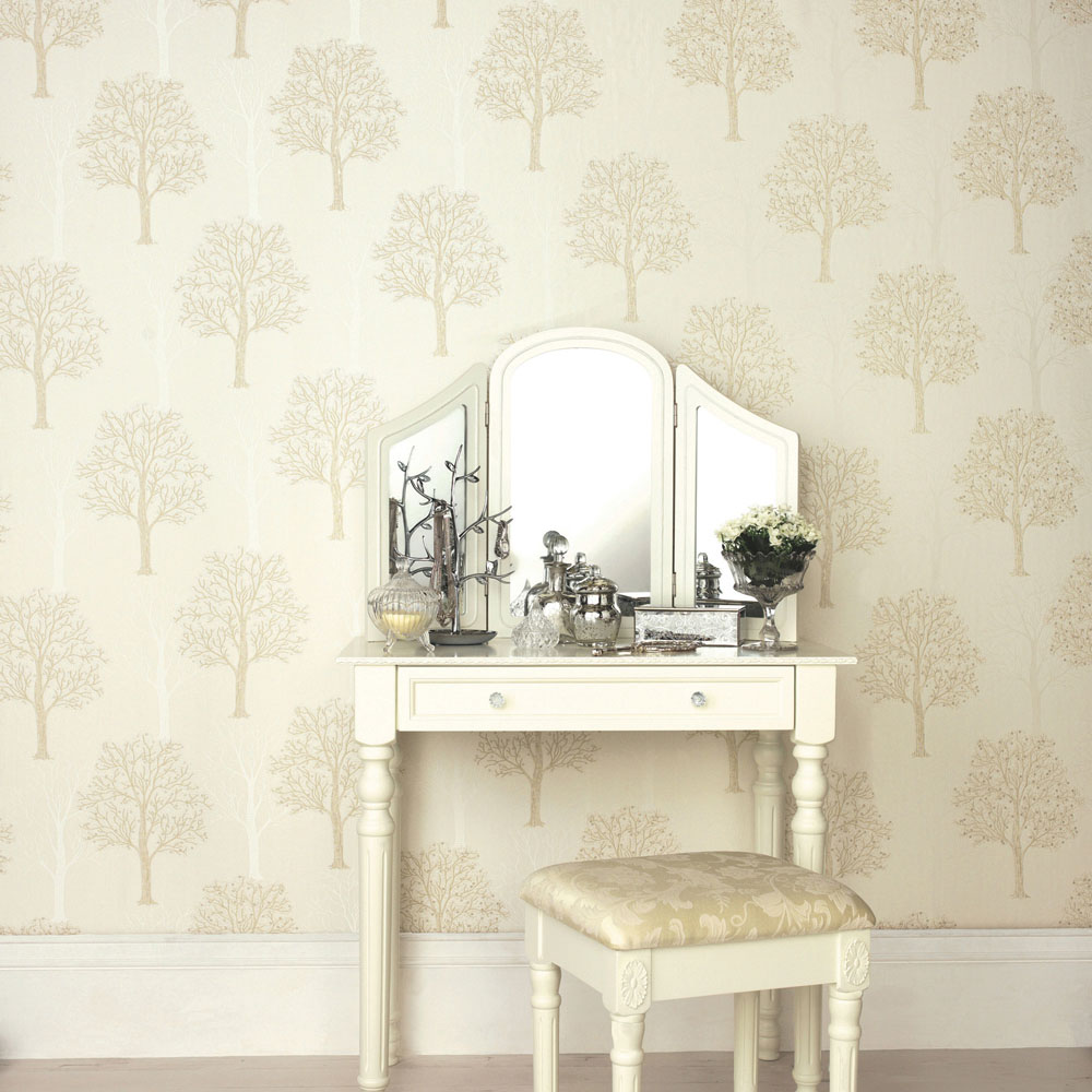 Holden Decor Opus Ornella Cream Vinyl Wallpaper Image 3