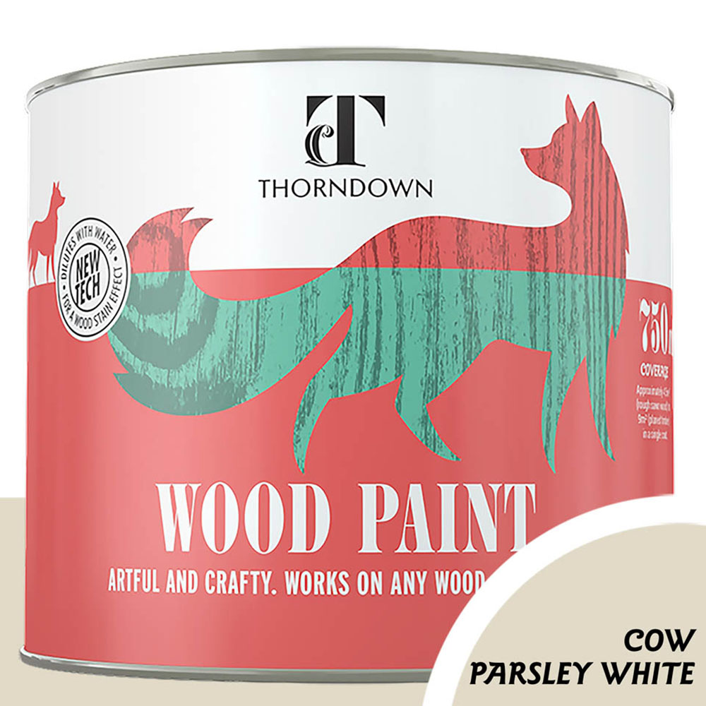 Thorndown Cow Parsley White Satin Wood Paint 750ml Image 3