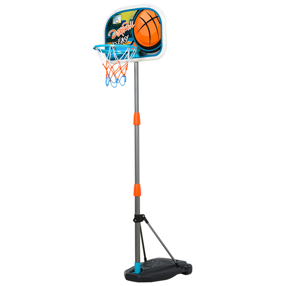 HOMCOM Kids Adjustable Basketball Hoop Set Image 1