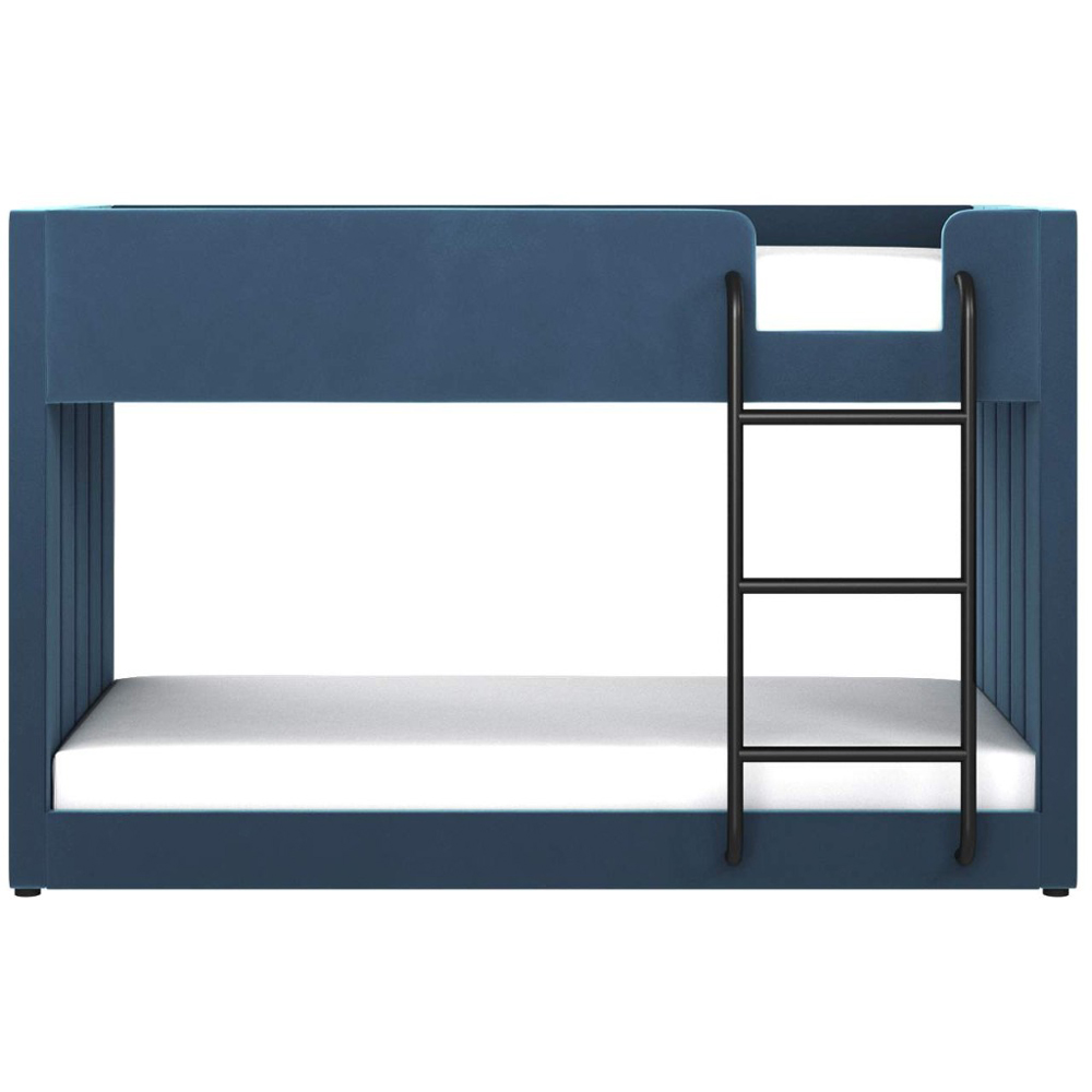 Flair Eden Navy Velvet Bunk Bed Image 3