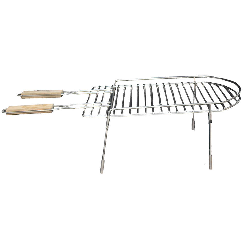 Gardeco Stella Chimeneas Stainless Steel BBQ Grill with 2 Handles and Balcony Image 2
