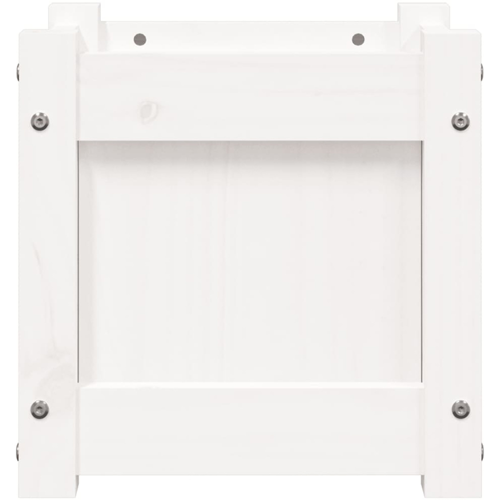 vidaXL White Pine Wood Raised Garden Bed 31 x 31 x 31cm Image 4