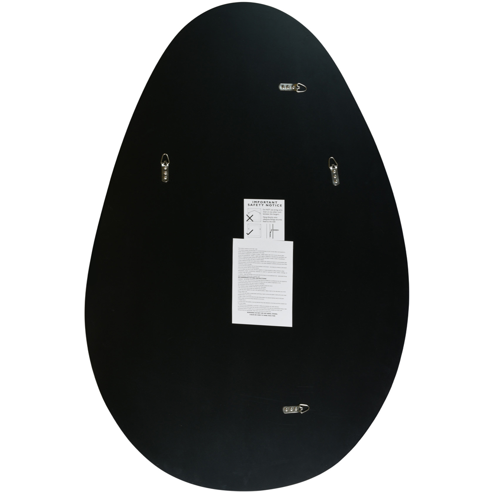 MirrorOutlet The Lapillus Frameless Pebble Wall Mirror 120 x 80cm Image 4