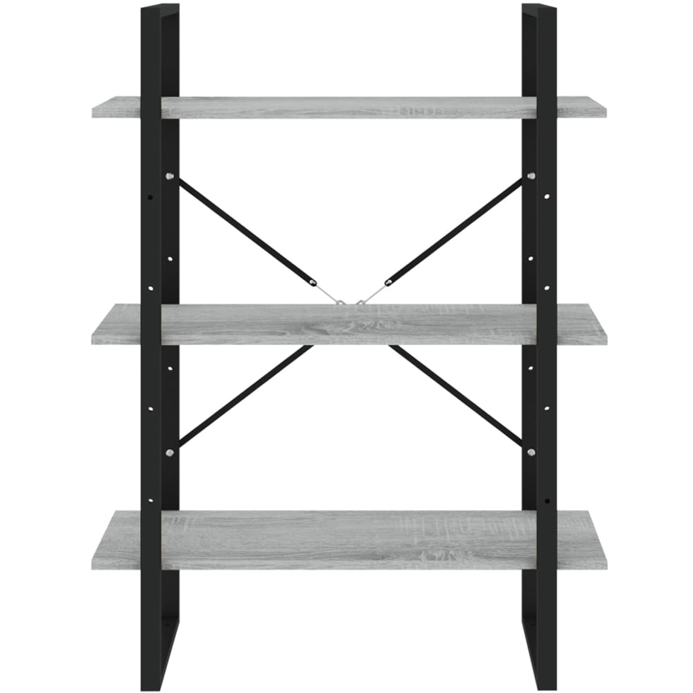 vidaXL 5 Shelf Grey Sonoma Oak Bookcase Image 6
