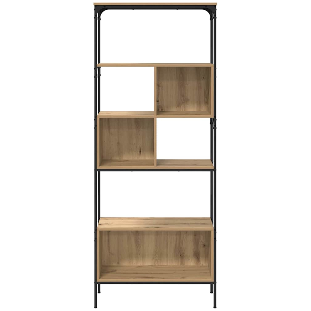 vidaXL 7 Shelf Artisan Oak Bookcase Image 5