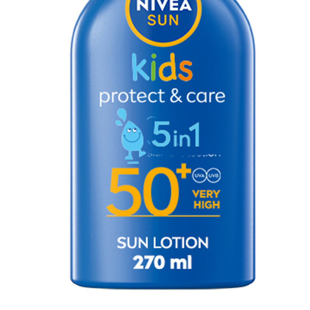 Nivea Sun Kids Protect and Care 5 in 1 Sun Lotion SPF50+ 270ml Image 3