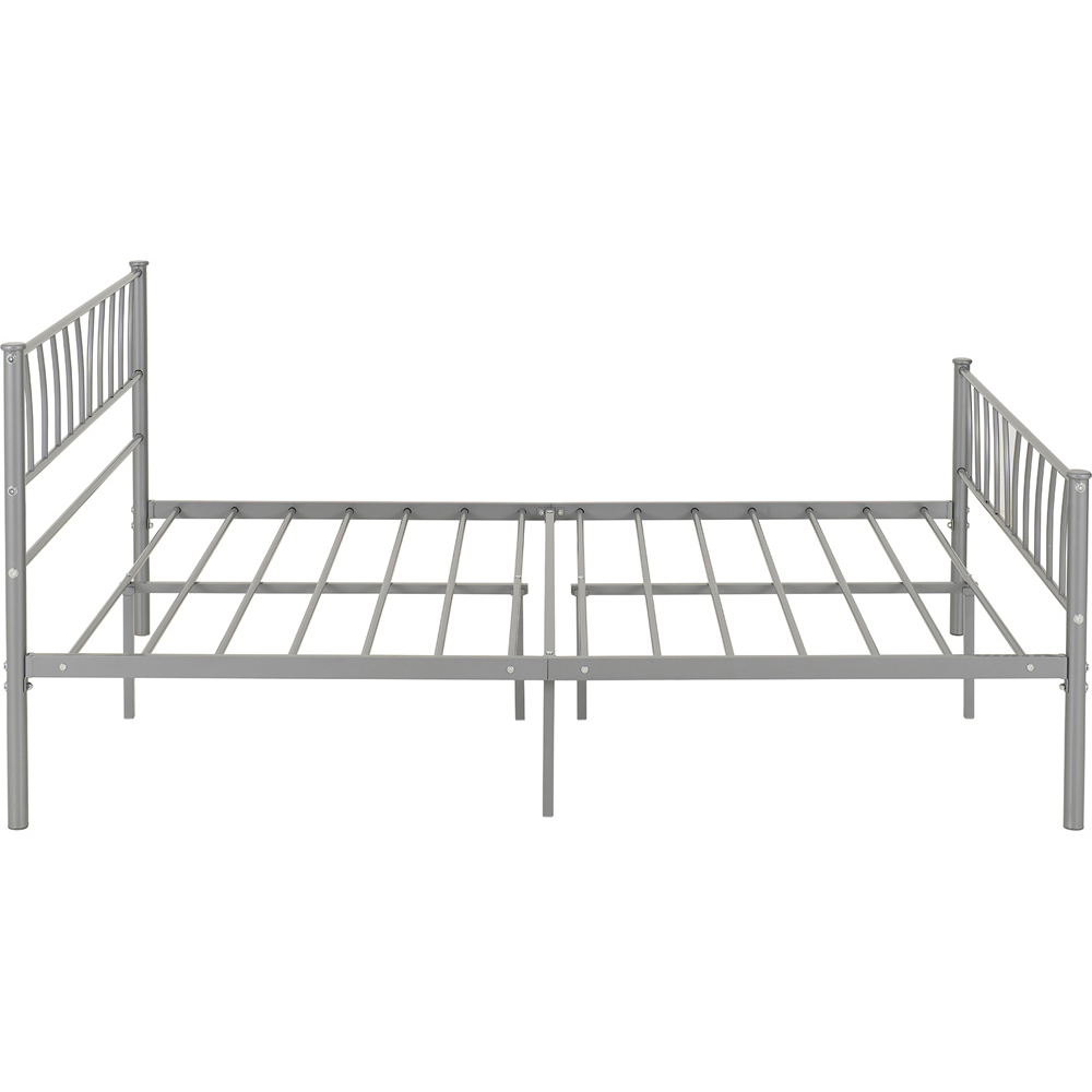 Seconique Harlow Double Silver Bed Frame Image 5