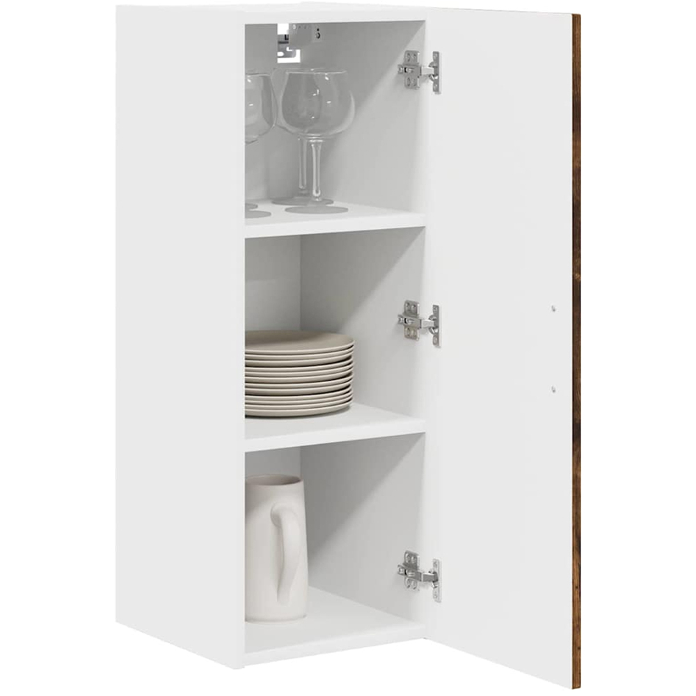 vidaXL Kalmar Single Door Smoked Oak Wall Kitchen Cabinet Image 3