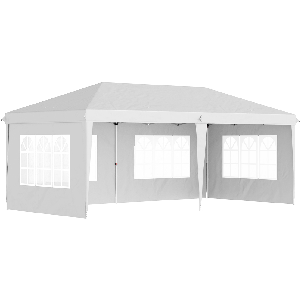 Outsunny 3 x 6m White Heavy Duty Gazebo Image 2