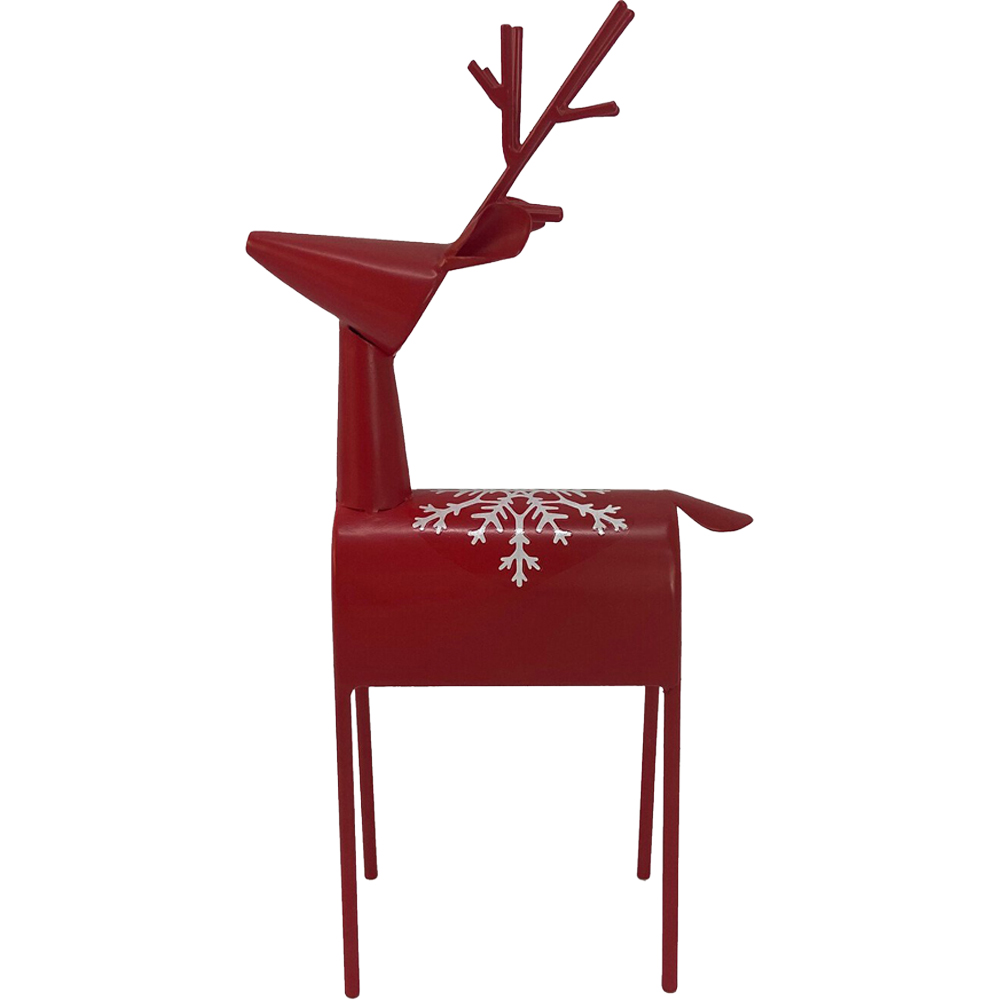 Simple Red Metal Deer Image