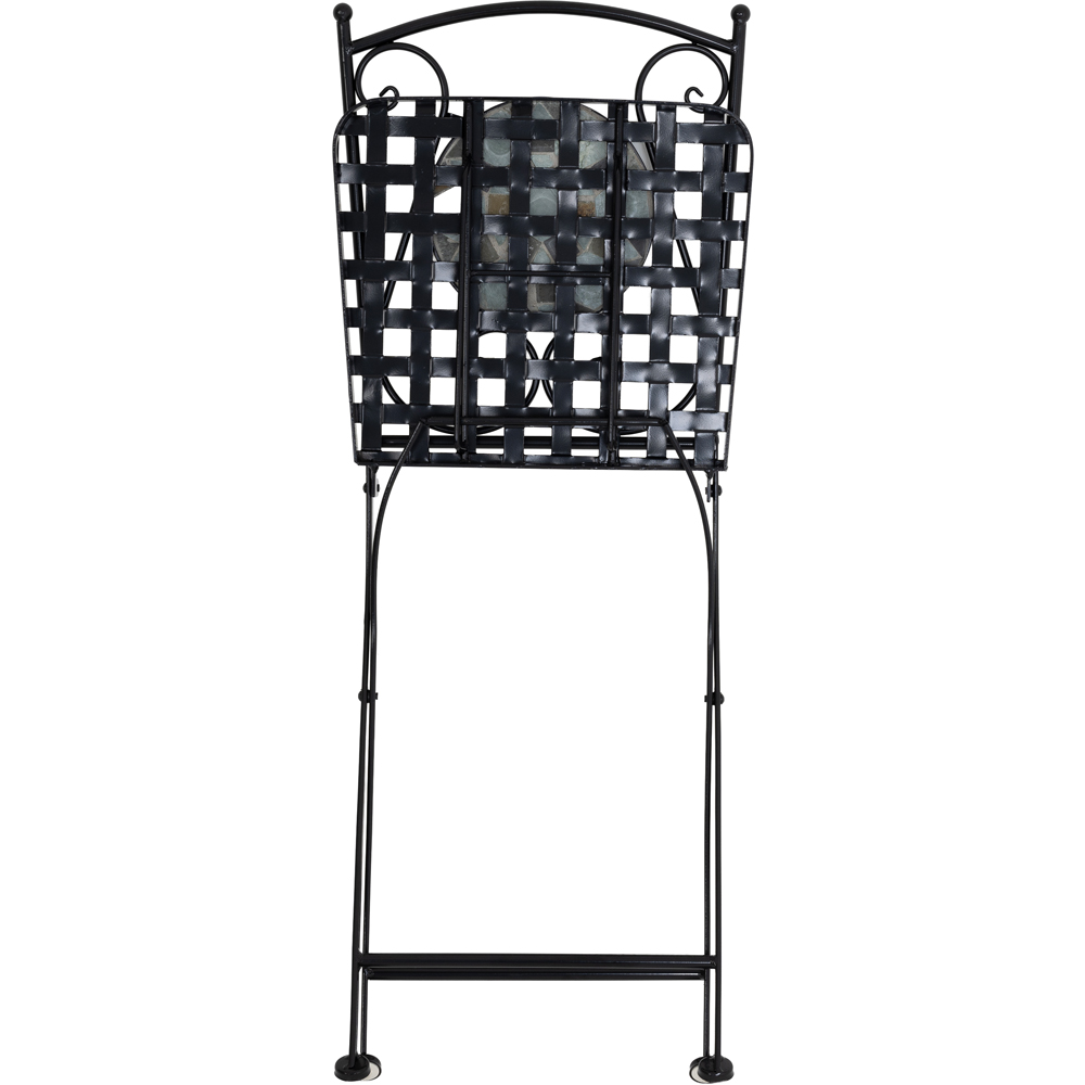 Charles Bentley Blue Mosaic Bistro Set Image 4