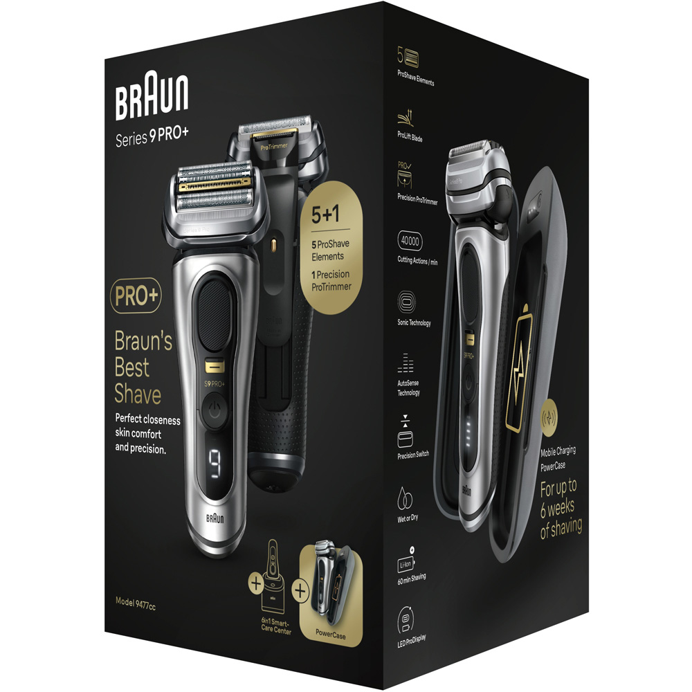 Braun Series 9 Pro 9477cc Electric Shaver With Charging Case