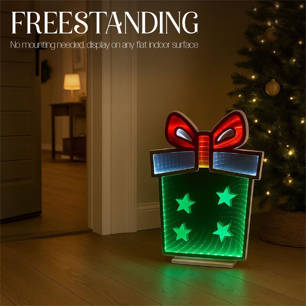 Xmas Haus 168 Super Bright LED Gift Box Infinity Light 42 x 56cm Image 7