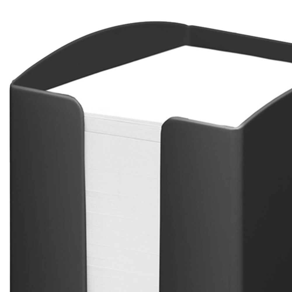 Durable Eco Black 800 Sheet Note Box Memo Pad Cube Image 2