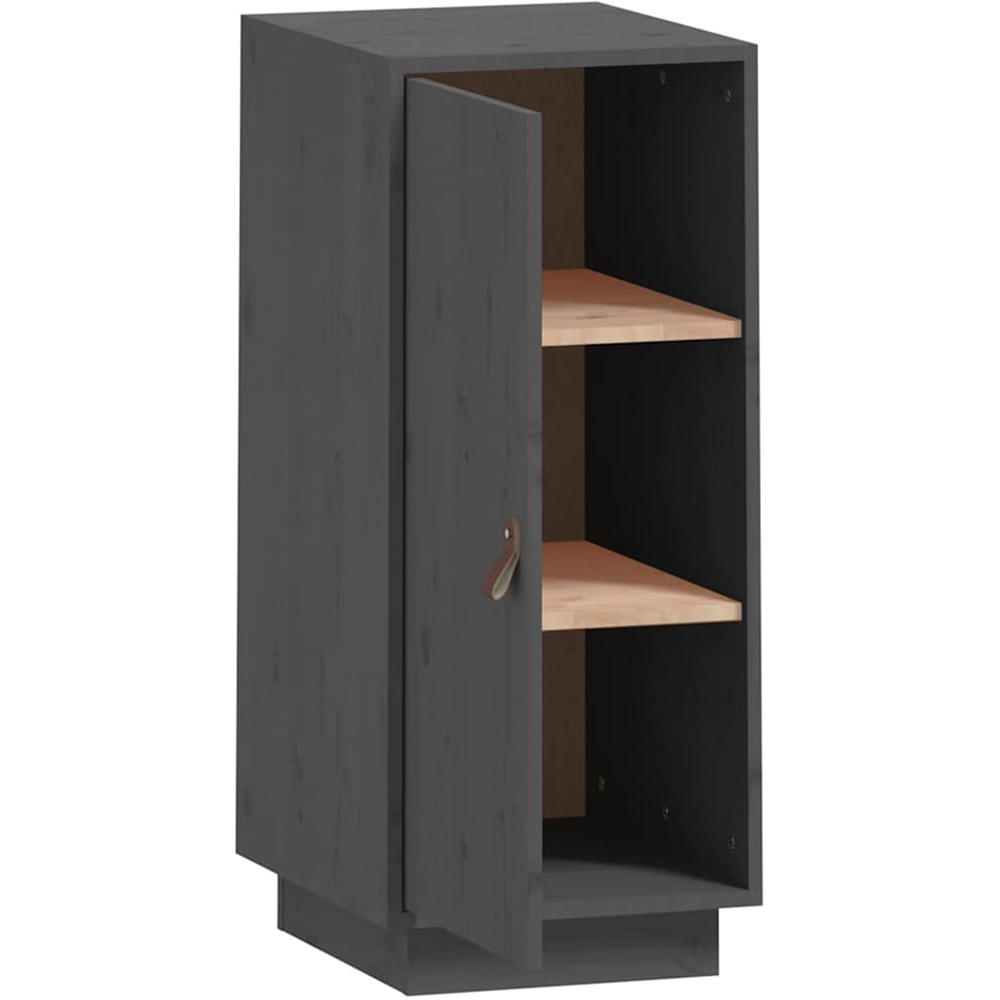 vidaXL Single Door Grey Wooden Sideboard Image 4