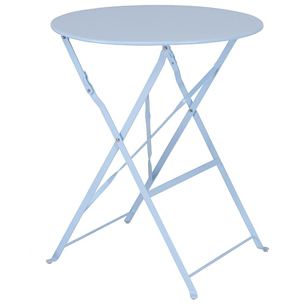 2 Seater Blue Folding Bistro Set Image 4