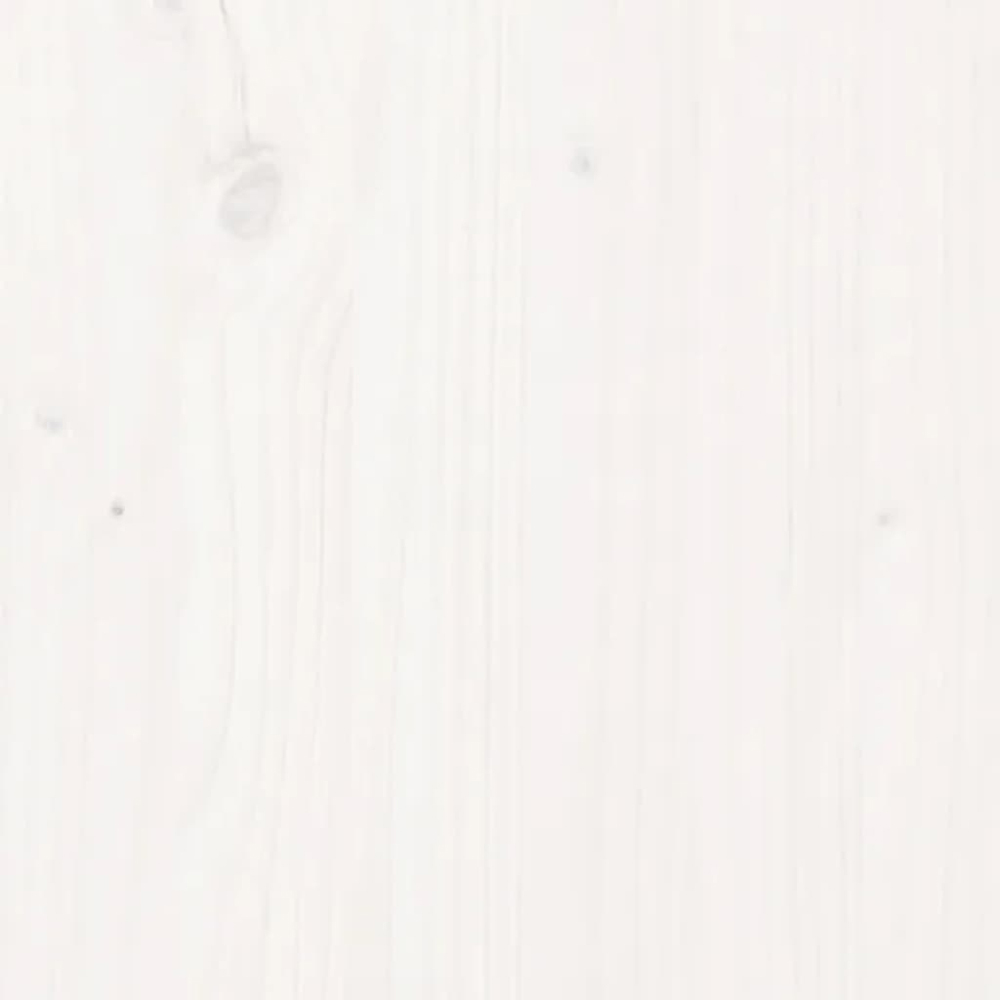 vidaXL 2 Door 3 Shelf White Solid Pine Wood Sideboard Image 7