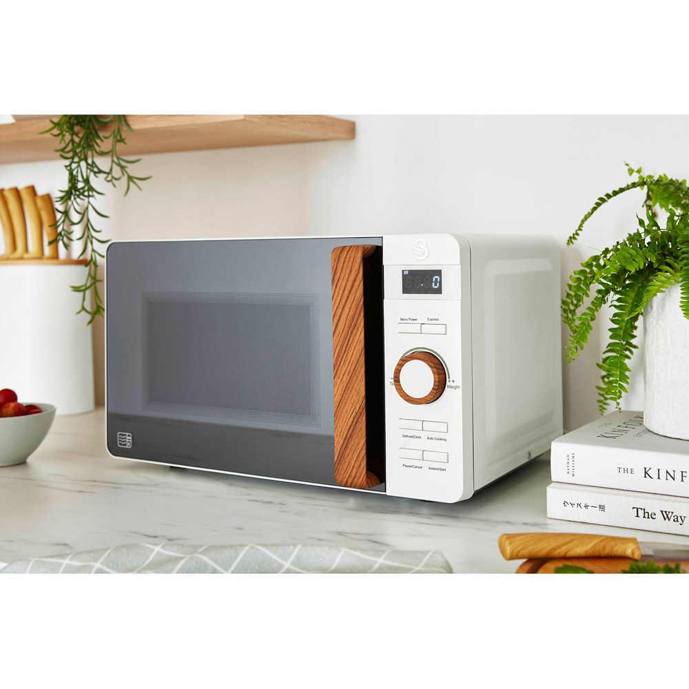 Swan Nordic EEJB146 White 2 Slice Toaster 1.7L Kettle and 20L Microwave Bundle Image 3