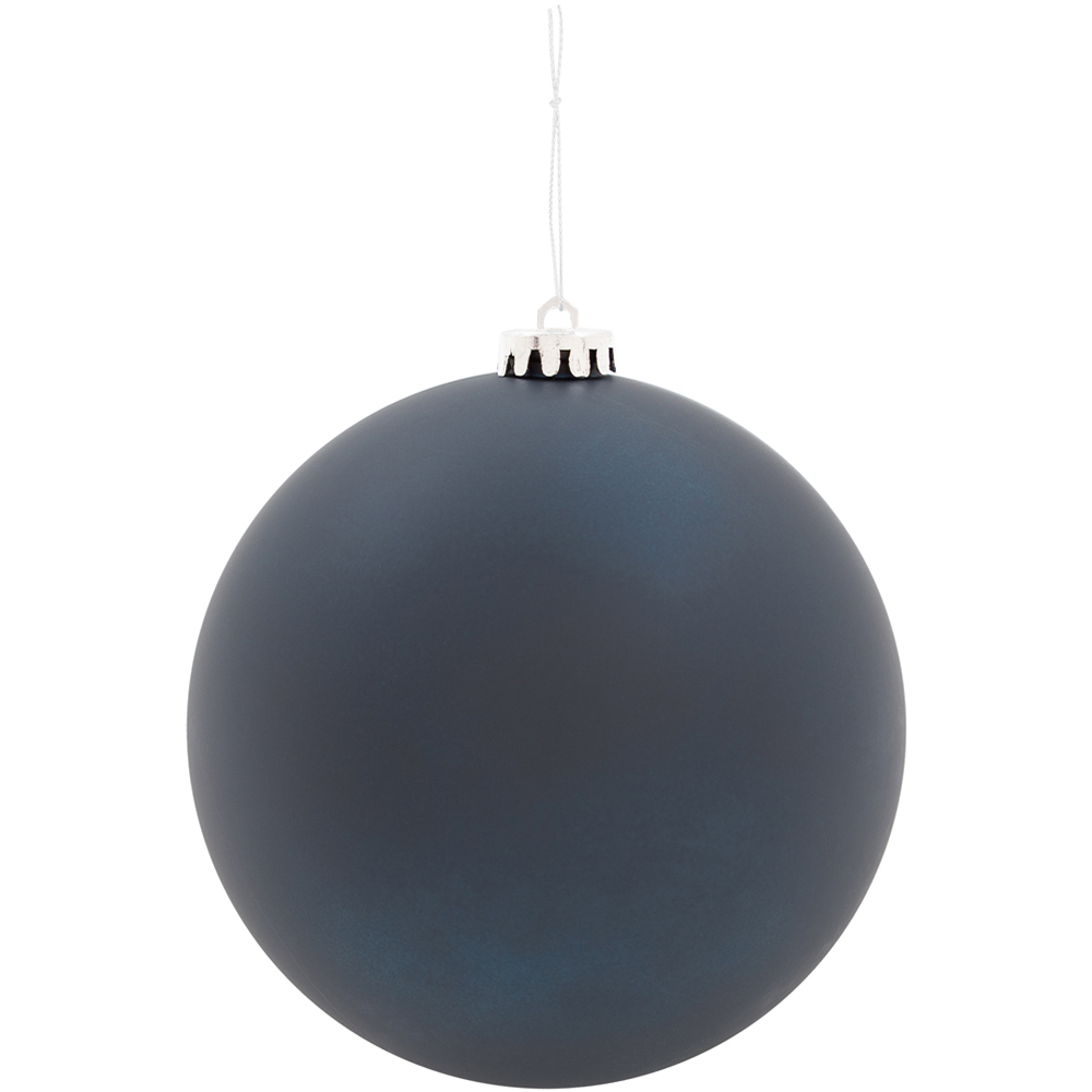 The Christmas Workshop Navy Blue Matte Bauble 3 Pack Image 3
