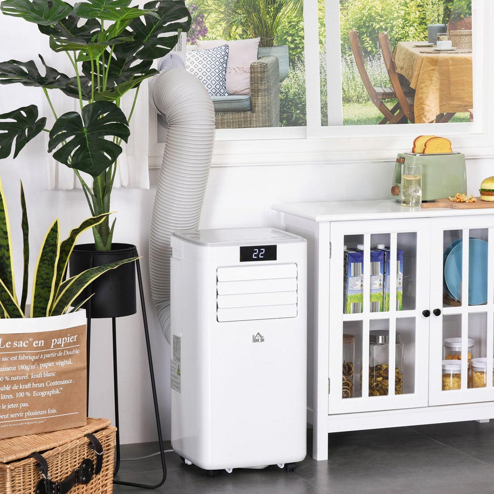 HOMCOM White 8000BTU 4 in 1 Portable Air Conditioner Image 2