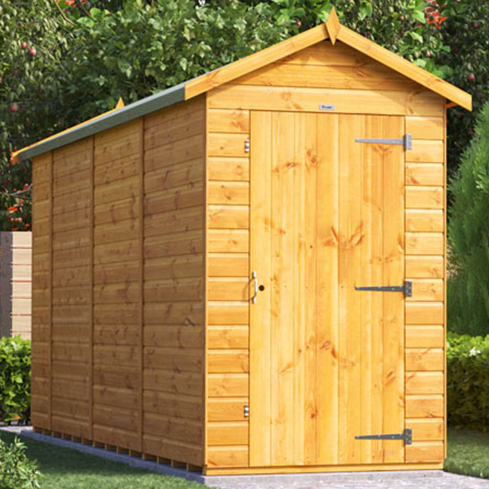 Power Sheds 14 x 4ft Apex Wooden Shed Image 2