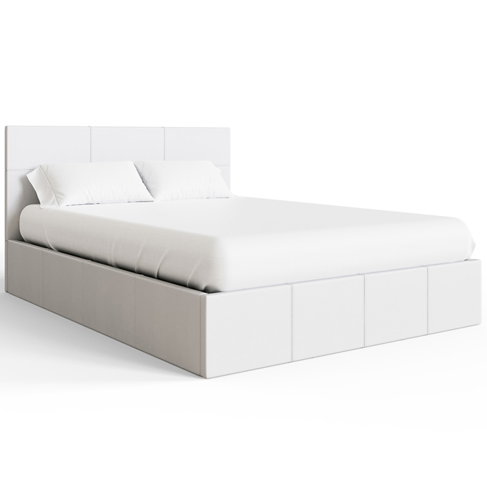 GFW Small Double White Side Lift Ottoman Bed Image 2