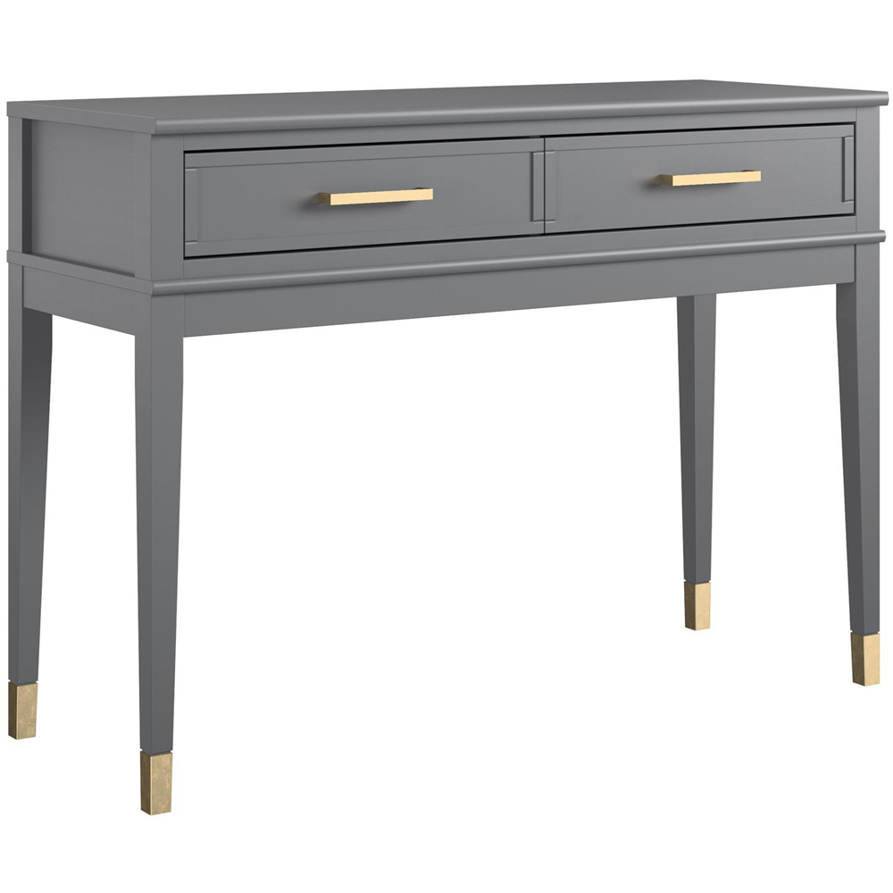Dorel Home Westerleigh 2 Drawer Graphite Grey Console Table Image 2