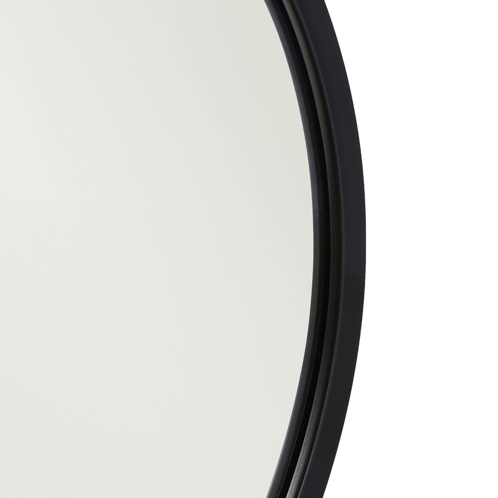 Contemporary Metal Mirror Black Image 6