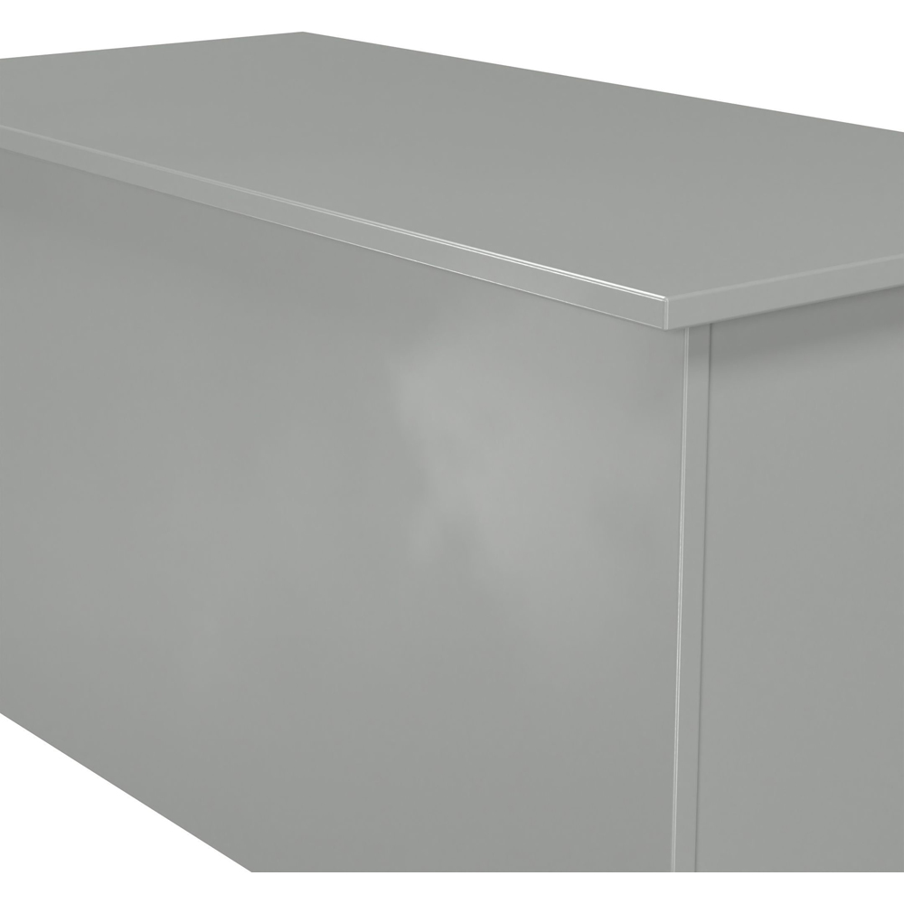Crowndale Contrast Dusk Grey Lid Top Blanket Box Ready Assembled Image 5