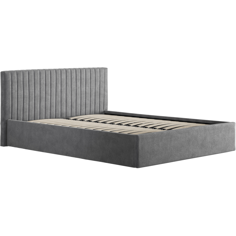 LPD Furniture Berlin King Size Silver Bed Frame Image 2